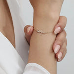 Load image into Gallery viewer, 14K SOLID GOLD LINKING CUSTOM NAME BRACELET