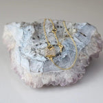 Load image into Gallery viewer, 14K SOLID GOLD LOCK STYLE CHARM BRACELET