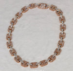 Load image into Gallery viewer, 15 MM ROUND AND BAGUETTE MOISSANITE DIAMOND CUBAN LINK HIP HOP RAPPER CHAIN