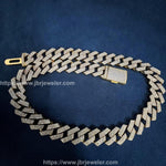 Load image into Gallery viewer, 15MM VVS ROUND MOISSANITE HIP HOP ICED OUT MIAMI CUBAN CHAIN