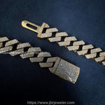 Load image into Gallery viewer, 15MM VVS ROUND MOISSANITE HIP HOP ICED OUT MIAMI CUBAN CHAIN