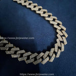 Load image into Gallery viewer, 15MM VVS ROUND MOISSANITE HIP HOP ICED OUT MIAMI CUBAN CHAIN