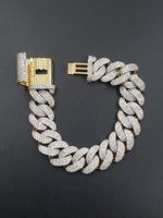 Load image into Gallery viewer, 18 MM VVS MOISSANITE DIAMOND CUBAN LINK HIP HOP MIAMI CUBAN ICED OUT BRACELET