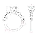 Load image into Gallery viewer, FREY ROUND CUT MOISSANITE ENGAGEMENT RING