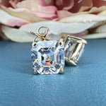 Load image into Gallery viewer, 2.00 TCW ASSCHER CUT MOISSANITE STUD EARRING