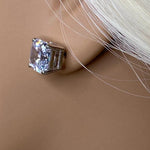 Load image into Gallery viewer, 2.00 TCW ASSCHER CUT MOISSANITE STUD EARRING