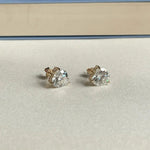 Load image into Gallery viewer, 2.00 TCW HEART CUT SOLITAIRE MOISSANITE STUD EARRINGS