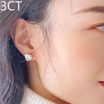 Load image into Gallery viewer, 2.00 TCW HEART CUT SOLITAIRE MOISSANITE STUD EARRINGS