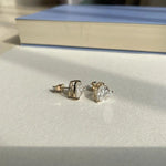 Load image into Gallery viewer, 2.00 TCW HEART CUT SOLITAIRE MOISSANITE STUD EARRINGS