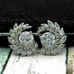 Load image into Gallery viewer, 2.00 TCW ROUND CUT MOISSANITE PARTY WEAR STUD EARRINGS