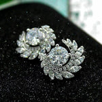 Load image into Gallery viewer, 2.00 TCW ROUND CUT MOISSANITE PARTY WEAR STUD EARRINGS