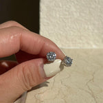 Load image into Gallery viewer, 2.00 TCW ROUND CUT MOISSANITE STUD EARRINGS