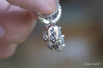 Load image into Gallery viewer, 2.35 TCW ROUND CUT MOISSANITE HALO STYLE HOOP EARRING