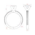 Load image into Gallery viewer, HOLM ACCENTED OVAL CUT MOISSANITE ENGAGEMENT RING