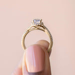 Load image into Gallery viewer, LUSH OVAL CUT MOISSANITE ENGAGEMENT RING