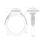 Load image into Gallery viewer, LUSH OVAL CUT MOISSANITE ENGAGEMENT RING