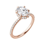 Load image into Gallery viewer, SORA OVAL CUT MOISSANITE ENGAGEMENT RING