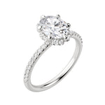 Load image into Gallery viewer, SORA OVAL CUT MOISSANITE ENGAGEMENT RING
