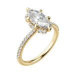 Load image into Gallery viewer, SORA MARQUISE CUT MOISSANITE ENGAGEMENT RING