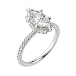 Load image into Gallery viewer, SORA MARQUISE CUT MOISSANITE ENGAGEMENT RING