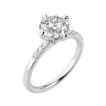 Load image into Gallery viewer, RHOS ROUND CUT MOISSANITE ENGAGEMENT RING