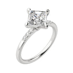 Load image into Gallery viewer, RHOS PRINCESS CUT MOISSANITE ENGAGEMENT RING