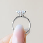 Load image into Gallery viewer, RHOS PRINCESS CUT MOISSANITE ENGAGEMENT RING
