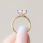Load image into Gallery viewer, RHOS CUSHION CUT MOISSANITE ENGAGEMENT RING