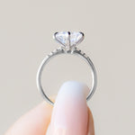 Load image into Gallery viewer, RHOS CUSHION CUT MOISSANITE ENGAGEMENT RING