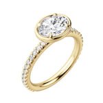 Load image into Gallery viewer, DAHL OVAL CUT MOISSANITE ENGAGEMENT RING