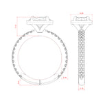 Load image into Gallery viewer, DAHL OVAL CUT MOISSANITE ENGAGEMENT RING