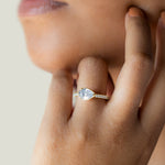 Load image into Gallery viewer, DAHL PEAR CUT MOISSANITE ENGAGEMENT RING