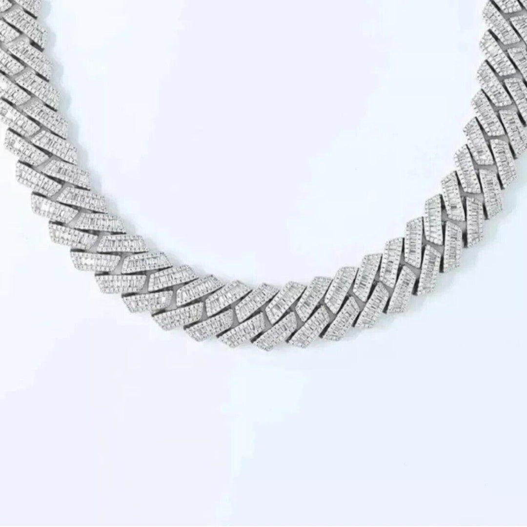 mens cuban link silver chain