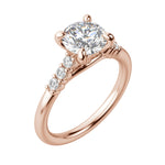 Load image into Gallery viewer, SOMA ROUND CUT MOISSANITE ENGAGEMENT RING