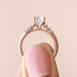 Load image into Gallery viewer, SOMA ROUND CUT MOISSANITE ENGAGEMENT RING