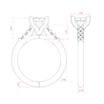 Load image into Gallery viewer, SOMA ROUND CUT MOISSANITE ENGAGEMENT RING