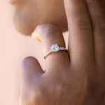 Load image into Gallery viewer, SOMA ROUND CUT MOISSANITE ENGAGEMENT RING