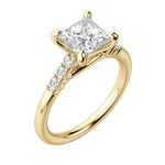 Load image into Gallery viewer, SOMA PRINCESS CUT MOISSANITE ENGAGEMENT RING