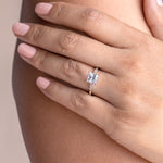 Load image into Gallery viewer, SOMA PRINCESS CUT MOISSANITE ENGAGEMENT RING