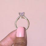 Load image into Gallery viewer, SOMA PRINCESS CUT MOISSANITE ENGAGEMENT RING