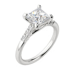 Load image into Gallery viewer, SOMA PRINCESS CUT MOISSANITE ENGAGEMENT RING