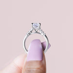 Load image into Gallery viewer, SOMA CUSHION CUT MOISSANITE ENGAGEMENT RING