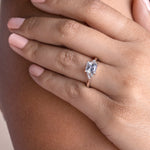 Load image into Gallery viewer, CALM PRINCESS CUT MOISSANITE ENGAGEMENT RING