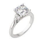 Load image into Gallery viewer, CALM CUSHION CUT MOISSANITE ENGAGEMENT RING