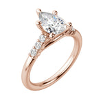Load image into Gallery viewer, SOMA PEAR CUT MOISSANITE ENGAGEMENT RING