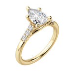 Load image into Gallery viewer, SOMA PEAR CUT MOISSANITE ENGAGEMENT RING