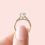 Load image into Gallery viewer, SOMA PEAR CUT MOISSANITE ENGAGEMENT RING