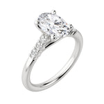 Load image into Gallery viewer, SOMA OVAL CUT MOISSANITE ENGAGEMENT RING
