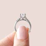 Load image into Gallery viewer, SOMA OVAL CUT MOISSANITE ENGAGEMENT RING