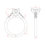 Load image into Gallery viewer, SOMA OVAL CUT MOISSANITE ENGAGEMENT RING
